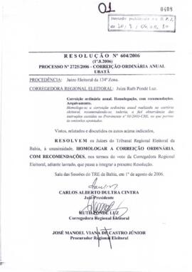 Resolução Nº 604/2006