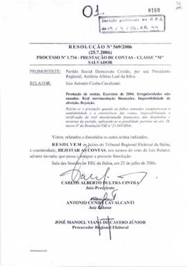Resolução Nº 569/2006