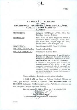 Acórdão Nº 512/2006