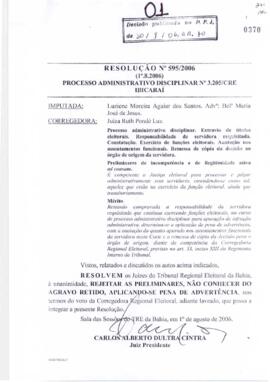 Resolução Nº 595/2006