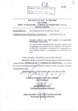 Resolução Nº 561/2006